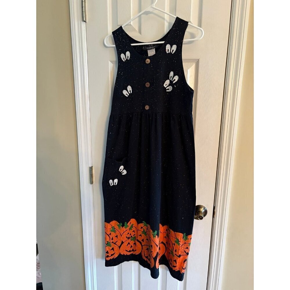 Vintage LA Artwork Halloween MIDI Dress
